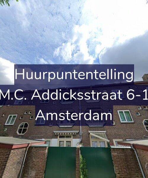 Foto gevel Huurpuntentelling voor M.C. Addicksstraat 6-1, Amsterdam