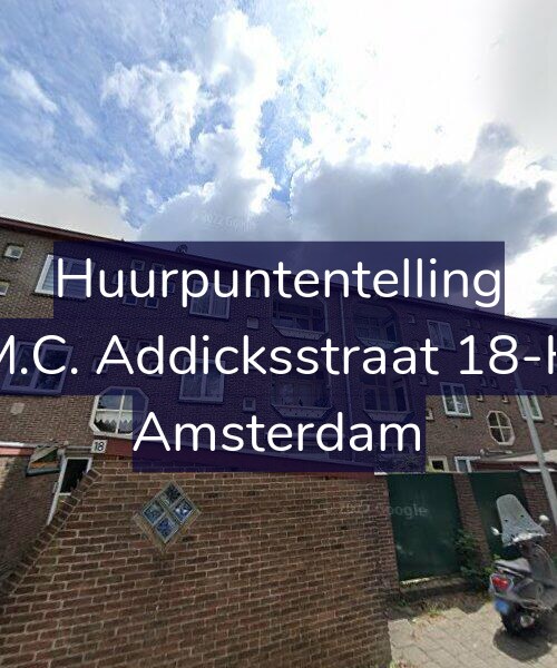 Foto gevel Huurpuntentelling voor M.C. Addicksstraat 18-H, Amsterdam