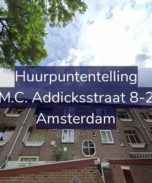 Foto gevel Huurpuntentelling voor M.C. Addicksstraat 8-2, Amsterdam