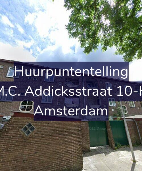 Foto gevel Huurpuntentelling voor M.C. Addicksstraat 10-H, Amsterdam