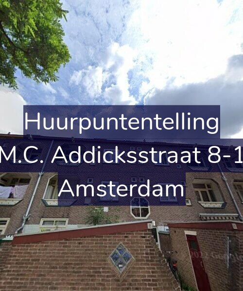 Foto gevel Huurpuntentelling voor M.C. Addicksstraat 8-1, Amsterdam