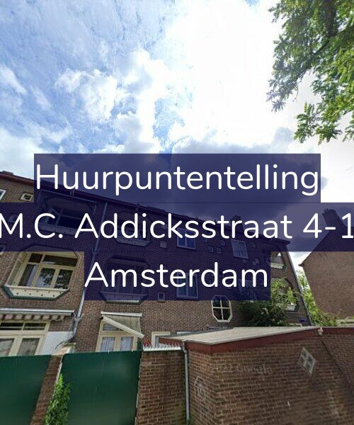 Foto gevel Huurpuntentelling voor M.C. Addicksstraat 4-1, Amsterdam