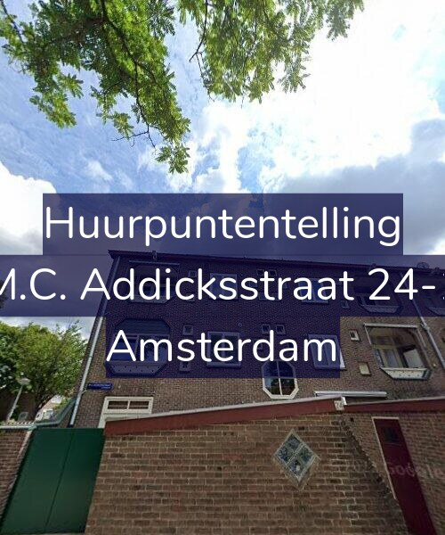 Foto gevel Huurpuntentelling voor M.C. Addicksstraat 24-1, Amsterdam