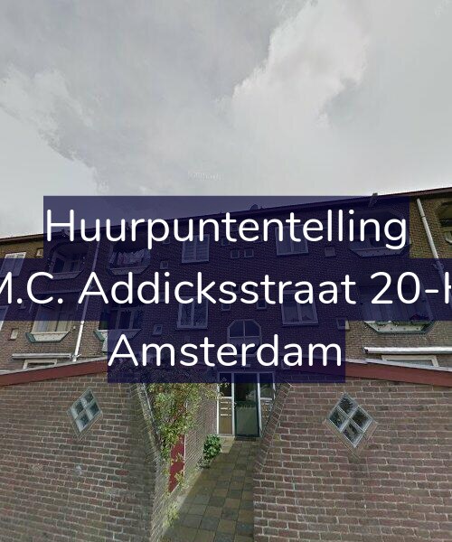 Foto gevel Huurpuntentelling voor M.C. Addicksstraat 20-H, Amsterdam