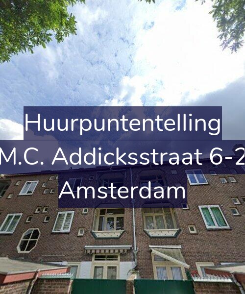 Foto gevel Huurpuntentelling voor M.C. Addicksstraat 6-2, Amsterdam