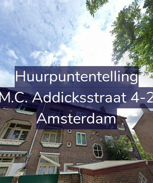 Foto gevel Huurpuntentelling voor M.C. Addicksstraat 4-2, Amsterdam