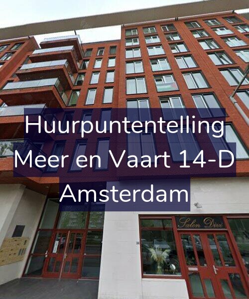 Foto gevel Huurpuntentelling voor Meer en Vaart 14-D, Amsterdam