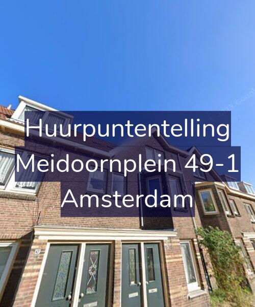 Foto gevel Huurpuntentelling voor Meidoornplein 49-1, Amsterdam
