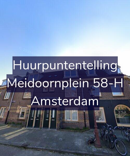 Foto gevel Huurpuntentelling voor Meidoornplein 58-H, Amsterdam