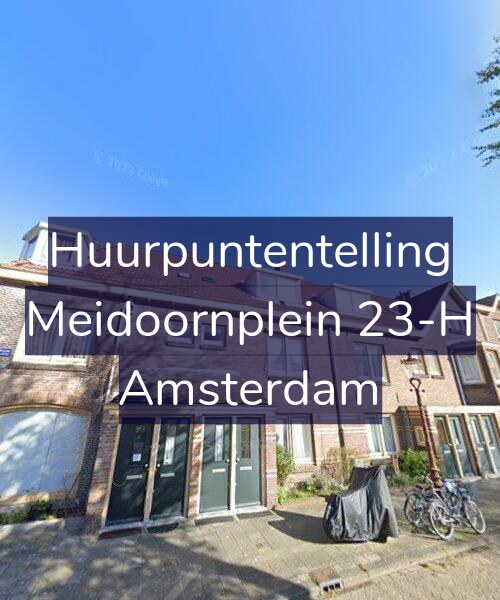 Foto gevel Huurpuntentelling voor Meidoornplein 23-H, Amsterdam