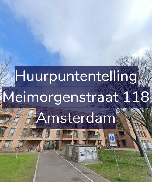 Foto gevel Huurpuntentelling voor Meimorgenstraat 118, Amsterdam