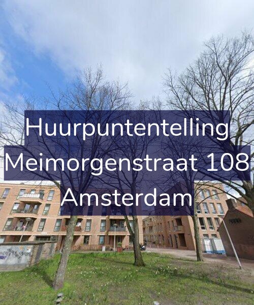 Foto gevel Huurpuntentelling voor Meimorgenstraat 108, Amsterdam