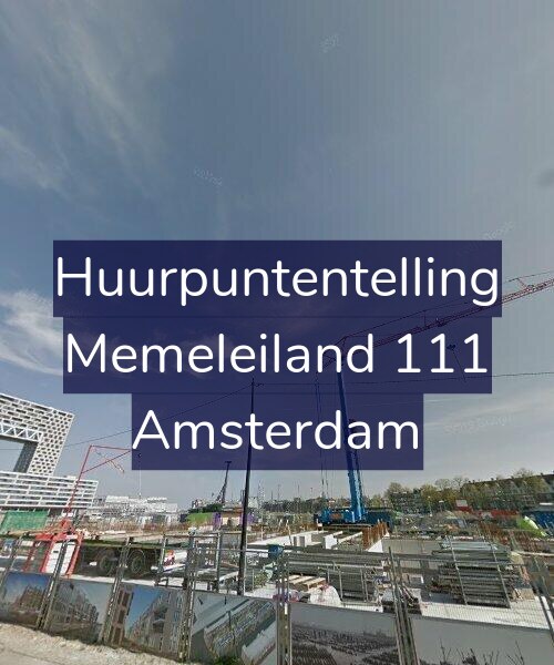 Foto gevel Huurpuntentelling voor Memeleiland 111, Amsterdam