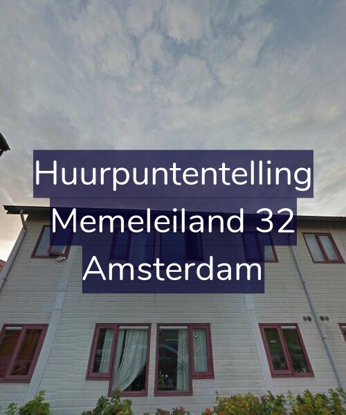 Foto gevel Huurpuntentelling voor Memeleiland 32, Amsterdam