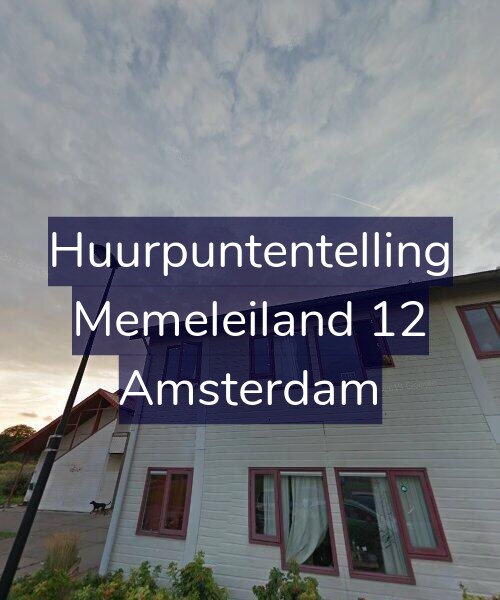 Foto gevel Huurpuntentelling voor Memeleiland 12, Amsterdam
