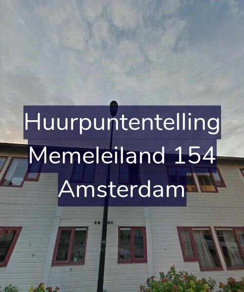 Foto gevel Huurpuntentelling voor Memeleiland 154, Amsterdam