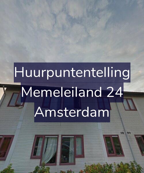 Foto gevel Huurpuntentelling voor Memeleiland 24, Amsterdam