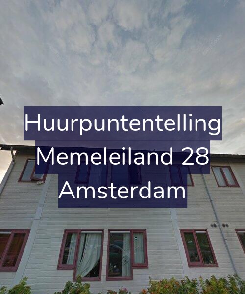 Foto gevel Huurpuntentelling voor Memeleiland 28, Amsterdam