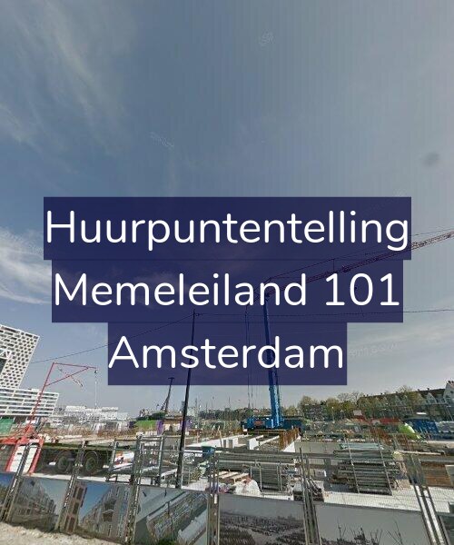 Foto gevel Huurpuntentelling voor Memeleiland 101, Amsterdam