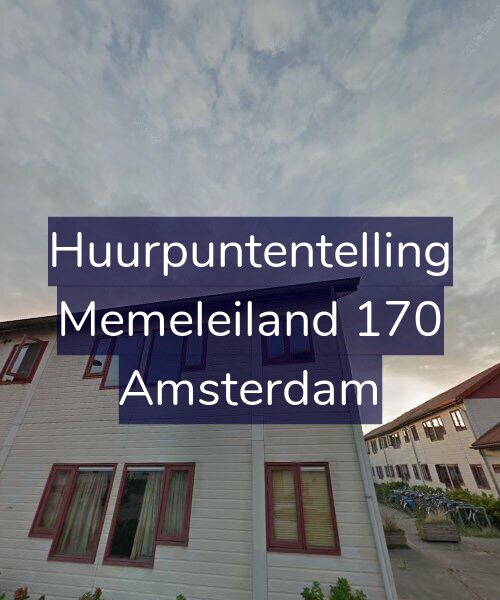 Foto gevel Huurpuntentelling voor Memeleiland 170, Amsterdam