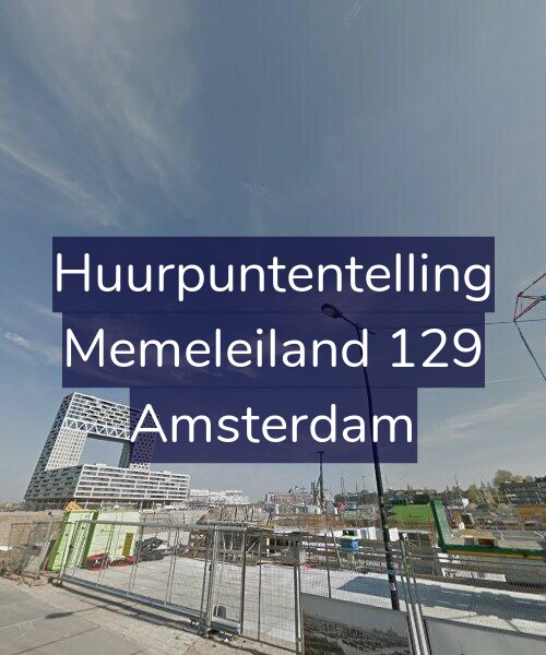 Foto gevel Huurpuntentelling voor Memeleiland 129, Amsterdam