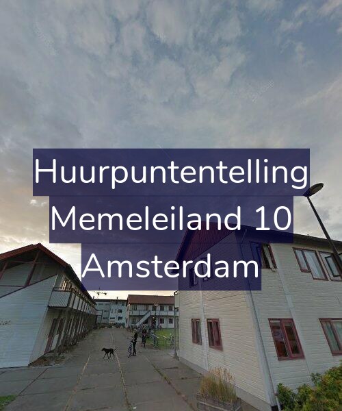 Foto gevel Huurpuntentelling voor Memeleiland 10, Amsterdam
