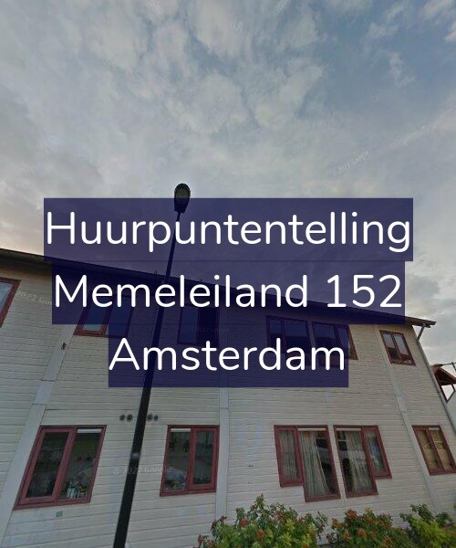 Foto gevel Huurpuntentelling voor Memeleiland 152, Amsterdam