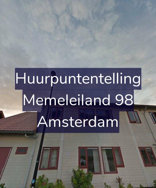 Foto gevel Huurpuntentelling voor Memeleiland 98, Amsterdam