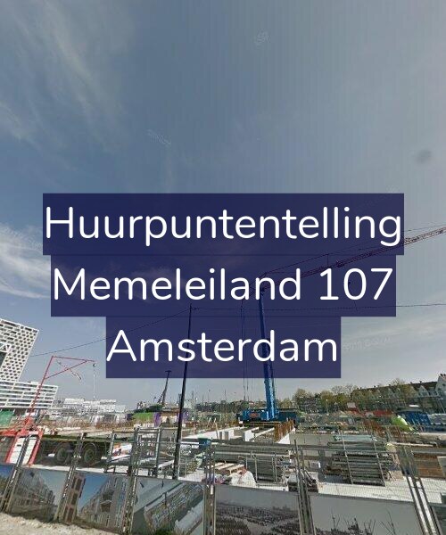 Foto gevel Huurpuntentelling voor Memeleiland 107, Amsterdam