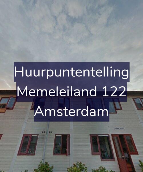 Foto gevel Huurpuntentelling voor Memeleiland 122, Amsterdam