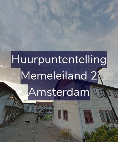 Foto gevel Huurpuntentelling voor Memeleiland 2, Amsterdam