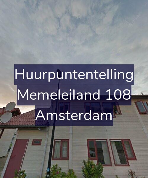 Foto gevel Huurpuntentelling voor Memeleiland 108, Amsterdam