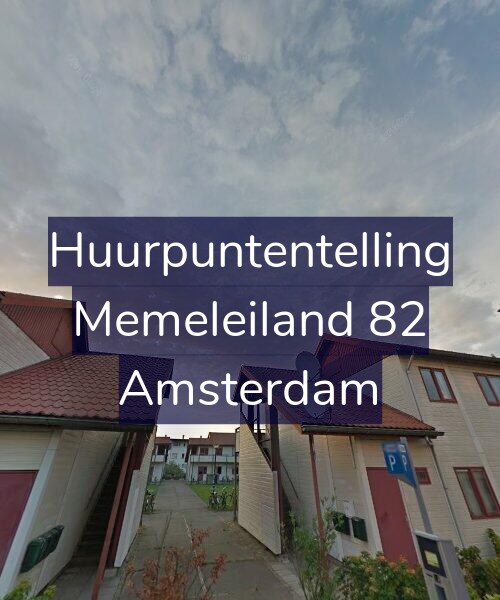 Foto gevel Huurpuntentelling voor Memeleiland 82, Amsterdam