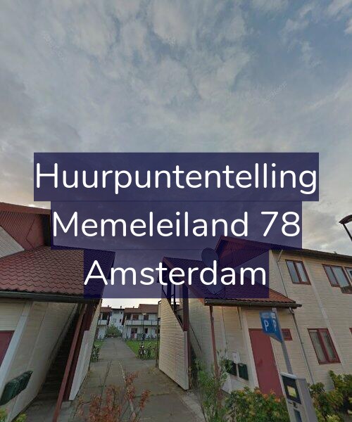 Foto gevel Huurpuntentelling voor Memeleiland 78, Amsterdam