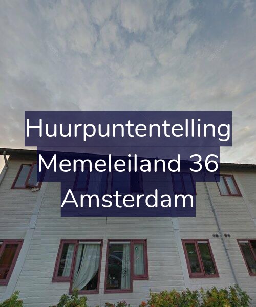 Foto gevel Huurpuntentelling voor Memeleiland 36, Amsterdam