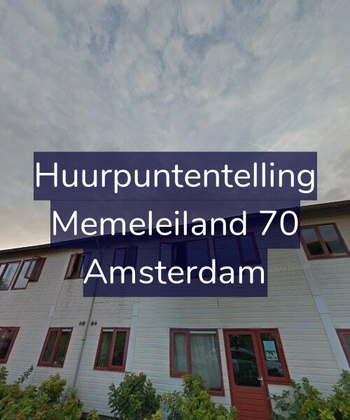 Foto gevel Huurpuntentelling voor Memeleiland 70, Amsterdam