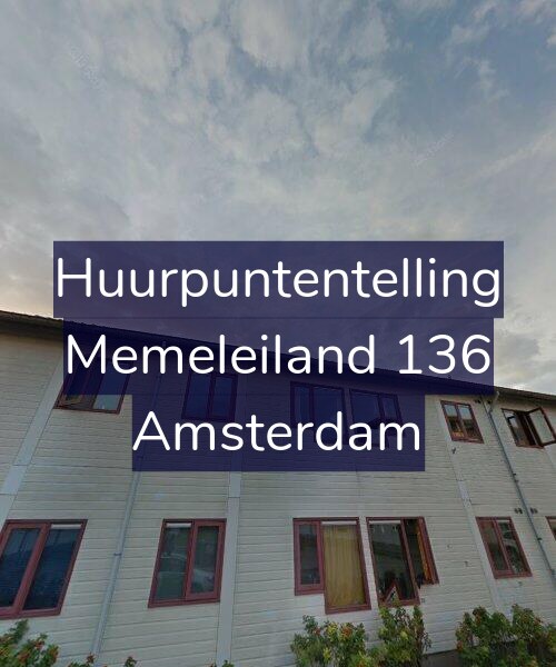 Foto gevel Huurpuntentelling voor Memeleiland 136, Amsterdam