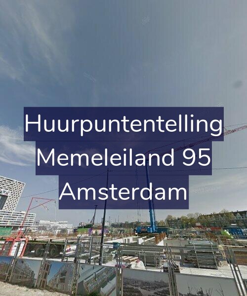 Foto gevel Huurpuntentelling voor Memeleiland 95, Amsterdam