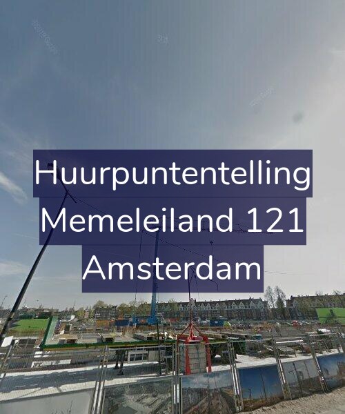 Foto gevel Huurpuntentelling voor Memeleiland 121, Amsterdam
