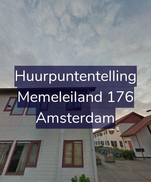 Foto gevel Huurpuntentelling voor Memeleiland 176, Amsterdam