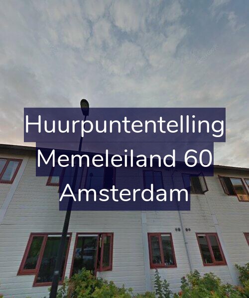 Foto gevel Huurpuntentelling voor Memeleiland 60, Amsterdam