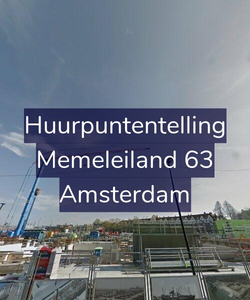 Foto gevel Huurpuntentelling voor Memeleiland 63, Amsterdam