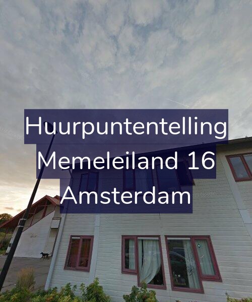 Foto gevel Huurpuntentelling voor Memeleiland 16, Amsterdam