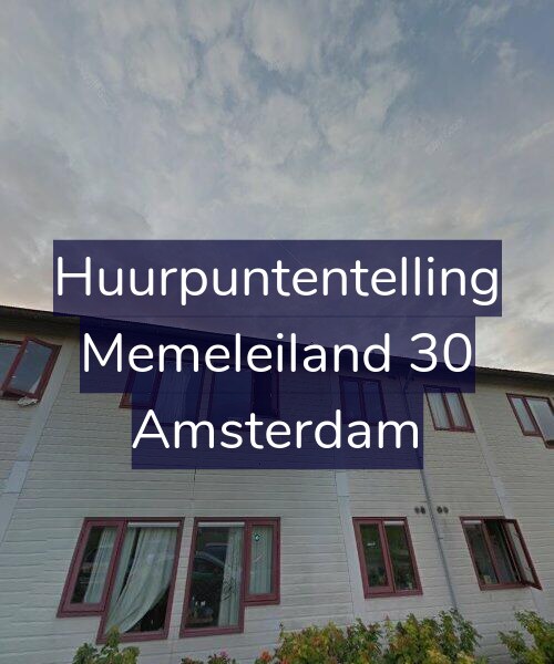 Foto gevel Huurpuntentelling voor Memeleiland 30, Amsterdam