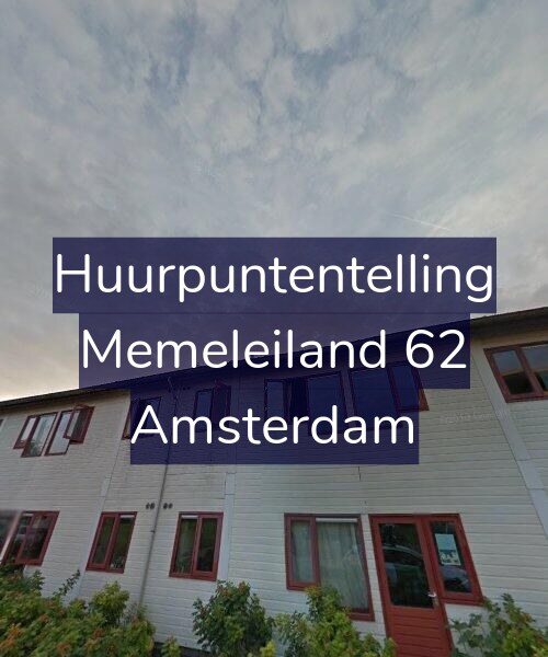 Foto gevel Huurpuntentelling voor Memeleiland 62, Amsterdam