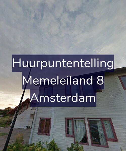 Foto gevel Huurpuntentelling voor Memeleiland 8, Amsterdam