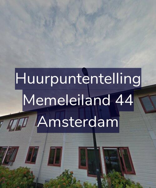 Foto gevel Huurpuntentelling voor Memeleiland 44, Amsterdam
