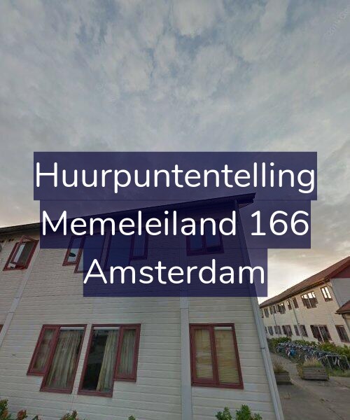 Foto gevel Huurpuntentelling voor Memeleiland 166, Amsterdam