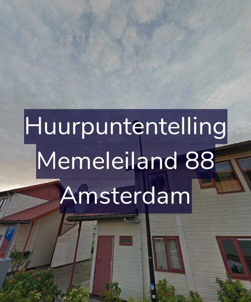 Foto gevel Huurpuntentelling voor Memeleiland 88, Amsterdam