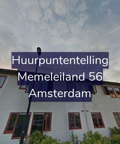 Foto gevel Huurpuntentelling voor Memeleiland 56, Amsterdam
